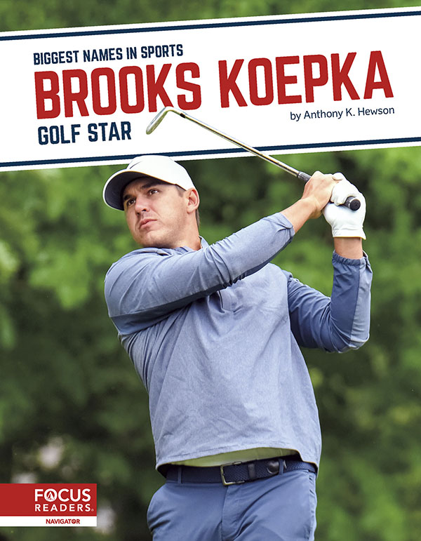 This exciting book introduces readers to the life and career of golf star Brooks Koepka. Colorful spreads, fun facts, interesting sidebars, and a map of important places in his life make this a thrilling read for young sports fans.