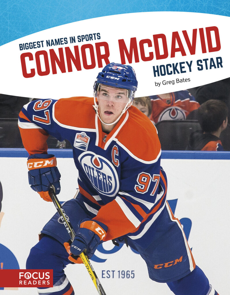 Introduces readers to the life and career of hockey star Connor McDavid. Colorful spreads, fun facts, interesting sidebars, and a map of important places in his life make this a thrilling read for young sports fans.