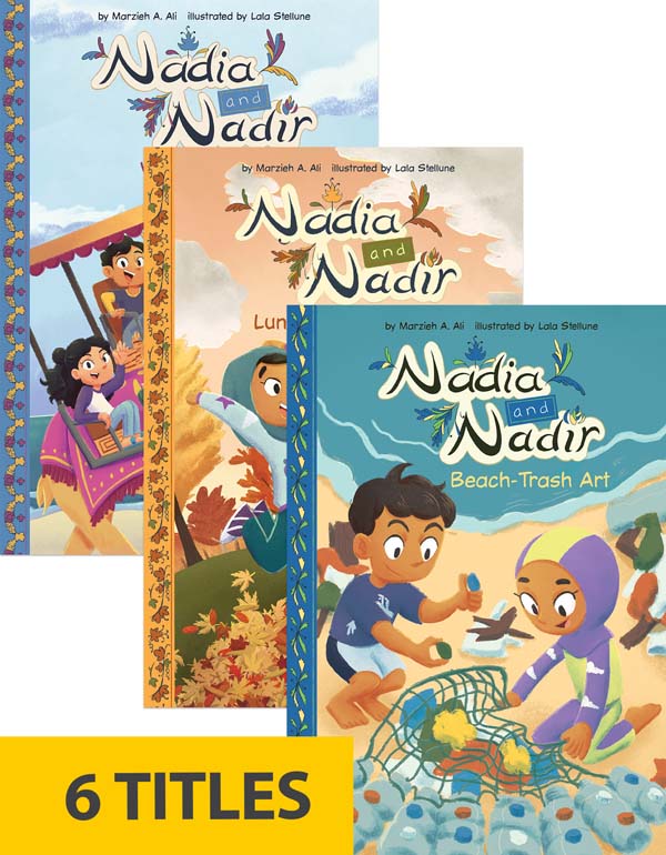 Nadia and Nadir are a pair of young Muslim-American siblings living in Houston, Texas, with their mom and dad. Like all kids, they enjoy staying busy. Nadia and Nadir are quick to make learning fun in their day-to-day lives. And with grandparents coming to visit and trips to Pakistan in their schedules, the kids enjoy exploring their family's culture and traditions.