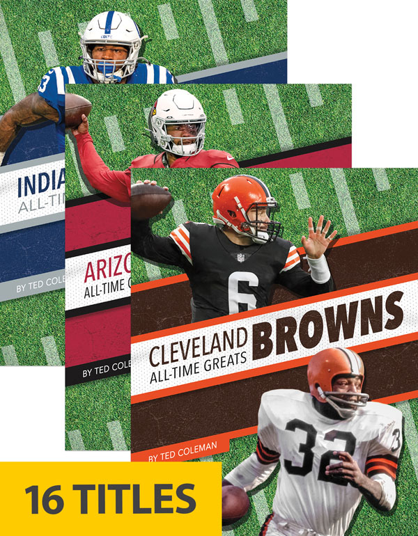 From the legends of the game to today’s superstars, the National Football League has always been home to supremely talented players. This series introduces readers to the best of the best from their favorite teams through the years. Each book includes a table of contents, a timeline, team facts, additional resources links, a glossary, and an index. This Press Box Books series is aligned to a reading level of grade 3 and an interest level of grades 2-4.
