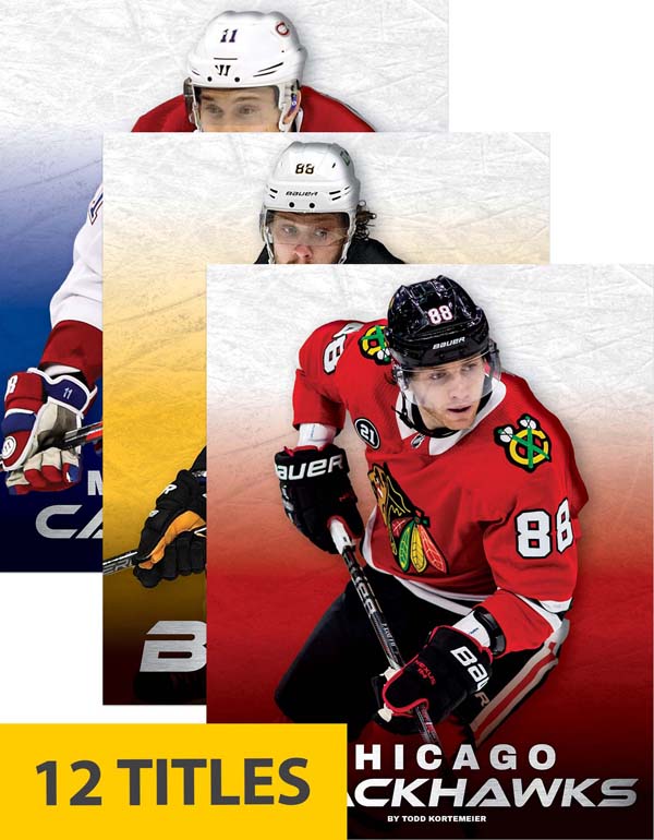 This action-packed series introduces young readers to the hottest teams in the National Hockey League. Each book provides an inside look at the team's history, from its formation up to the present day, while highlighting the team's greatest players and key moments. Each book includes a table of contents, team facts, additional resources links, a glossary, and an index. This Press Box Books series is aligned to a reading level of grade 4 and an interest level of grades 4-7.