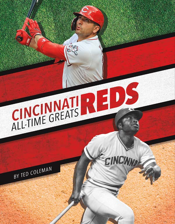 Get to know the greatest players in the history of the Cincinnati Reds, from the legends of the past to today’s biggest superstars. This action-packed book also includes a timeline, team facts, additional resources links, a glossary, and an index. This Press Box Books title is aligned to a reading level of grade 3 and an interest level of grades 2-4.