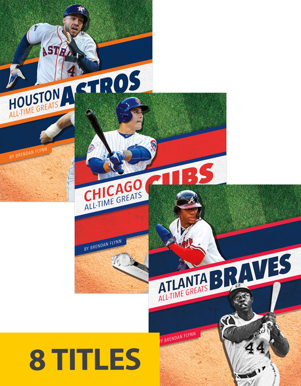 From the legends of the game to today’s superstars, Major League Baseball has always been home to supremely talented players. This series introduces readers to the best of the best from their favorite teams through the years. Each book includes a table of contents, a timeline, team facts, additional resources links, a glossary, and an index. This Press Box Books series is aligned to a reading level of grade 3 and an interest level of grades 2-4.