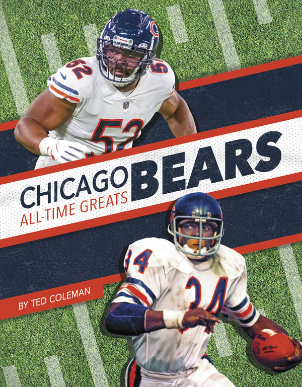 From the legends of the game to today’s superstars, get to know the players who have made the Chicago Bears one of the NFL's top teams through the years. This book includes a table of contents, a timeline, team facts, additional resources links, a glossary, and an index. This Press Box Books title is aligned to a reading level of grade 3 and an interest level of grades 2–4.