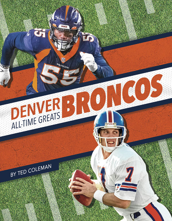 From the legends of the game to today’s superstars, get to know the players who have made the Denver Broncos one of the NFL's top teams through the years. This book includes a table of contents, a timeline, team facts, additional resources links, a glossary, and an index. This Press Box Books title is aligned to a reading level of grade 3 and an interest level of grades 2–4.