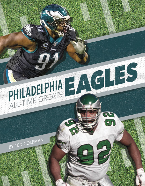 From the legends of the game to today’s superstars, get to know the players who have made the Philadelphia Eagles one of the NFL's top teams through the years. This book includes a table of contents, a timeline, team facts, additional resources links, a glossary, and an index. This Press Box Books title is aligned to a reading level of grade 3 and an interest level of grades 2–4.