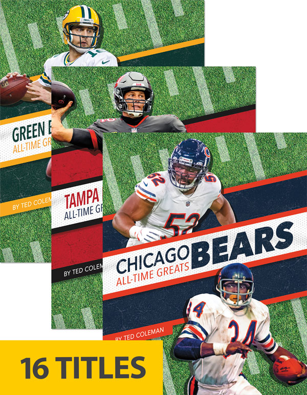 From the legends of the game to today’s superstars, the National Football League has always been home to supremely talented players. This series introduces readers to the best of the best from their favorite teams through the years. Each book includes a table of contents, a timeline, team facts, additional resources links, a glossary, and an index. This Press Box Books series is aligned to a reading level of grade 3 and an interest level of grades 2–4.