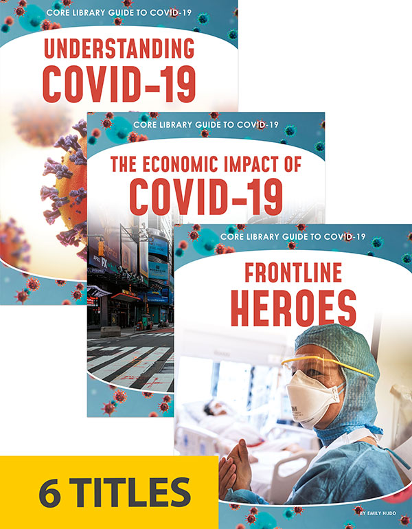 In late 2019, health officials noticed a new disease spreading in Wuhan, China. They named it COVID-19. Within a few months, it became a pandemic that dramatically changed life for nearly everyone on Earth. Millions of people became sick, and hundreds of thousands died. Leaders ordered whole states and countries to stay home to slow the disease’s spread. Companies closed or went out of business. Meanwhile, health-care workers on the front lines saved lives and raced to find treatments. In the Core Library Guide to COVID-19, readers will learn about the disease, how it spread across the globe, and the ways it has changed society.