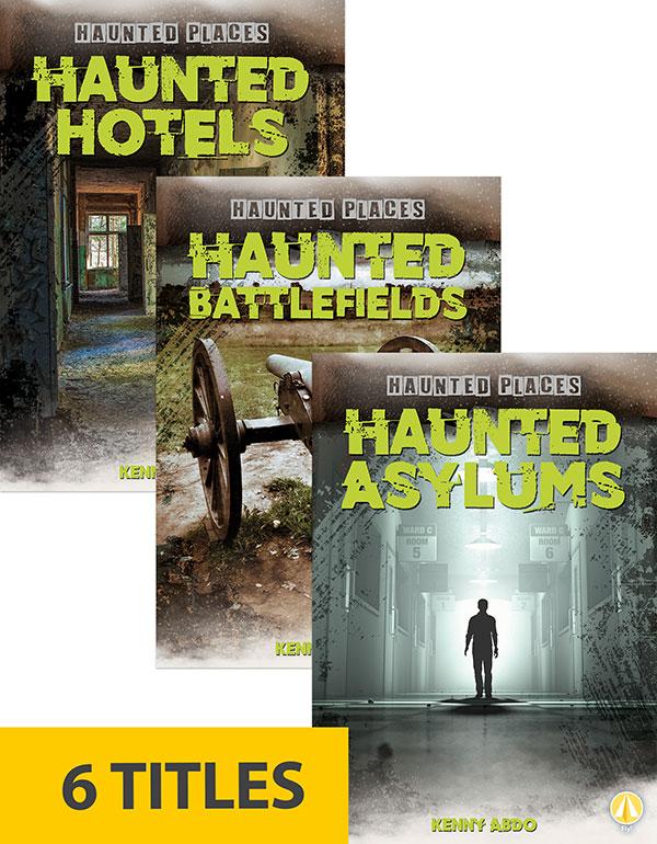 Kids will investigate the most spine-chilling places with these thrilling and informative books. They will explore the history, locations, and legends of the world’s creepiest hotels, asylums, battlefields, and more. With easy text and thrilling pictures, these books will have young readers screaming for more! This hi-lo series is complete with glossary, and an index. Aligned to Common Core Standards and correlated to state standards.