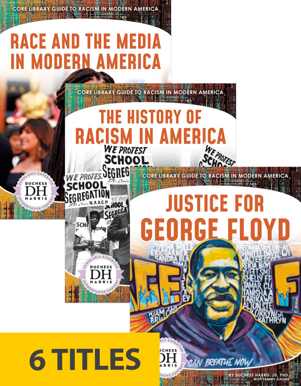 Racism is a problem deeply rooted in American society. Slavery and segregation may no longer be legal, but their legacies still influence the way Black people and other people of color are treated today. Racism exists in the justice system, politics, and the media. Core Library Guide to Racism in Modern America introduces readers to some of the history of racism in the country, how it affects people today, and how some are working toward equal treatment for all people.