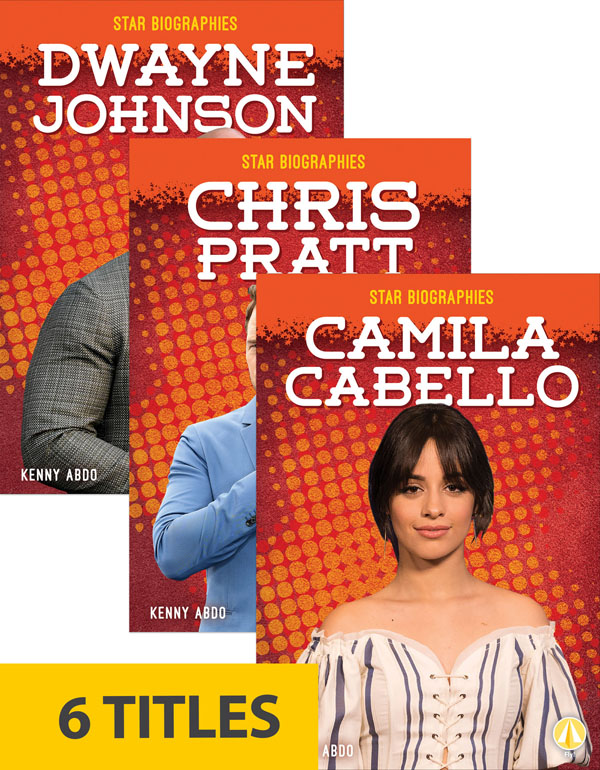 See Hollywood through the eyes of its biggest stars with these electrifying and revealing books. Go behind the scenes with celebrities like Camila Cabello, Dwayne Johnson, and Millie Bobby Brown as the series highlights their careers, early life, and legacy. With easy text and captivating pictures, these hi-lo books will have emerging readers feel like they are walking the red carpet!