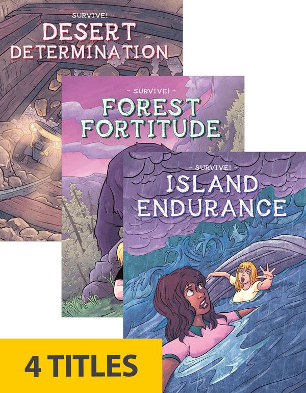 Lost in the woods. Trapped in an abandoned mine. Stranded on a deserted island. Buried by an avalanche! Could you survive? In this series, diverse characters learn important skills in adverse conditions . . . and survive! Aligned to Common Core standards and correlated to state standards.