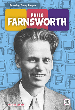 Introduces readers to the life and legacy of Philo Farnsworth. Vivid photographs and easy-to-read text give early readers an engaging and age-appropriate look at his invention of a TV. Features include sidebars, a table of contents, two infographics, Making Connections questions, a glossary, and an index. QR Codes in the book give readers access to book-specific resources to further their learning.