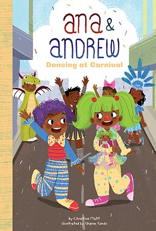 During Carnival, Ana & Andrew travel to visit their family on the island of Trinidad. They love watching the parade and dancing to the music. This year, they learn how their ancestors helped create the holiday! Aligned to Common Core standards and correlated to state standards.