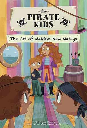 Piper and Percy are excited to meet their mother's old friend, Seahawk Sally, and her son, Pennington. When the pirate kids happily board Sally's multicolored ship, they encounter a Pennington who is less than friendly. Will they end the day without the new matey they had hoped to make? Aligned to Common Core Standards and correlated to state standards.