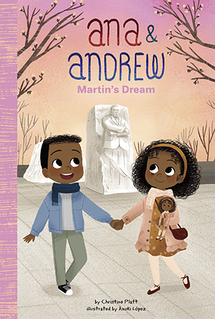 For Black History Month, Ana & Andrew join a research group at the Community Center. They learn many interesting things about Martin Luther King Jr.! Later, with the help of some other children, they make one of Martin's famous dreams come true. Aligned to Common Core standards and correlated to state standards.