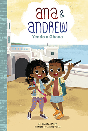 Ana & Andrew are going to Ghana! Papa is travelling to Ghana and the family gets to go too! Ana & Andrew love learning about Ghanaian culture, especially the food! While there, they visit Cape Coast Castle to honor their ancestors. There, they learn about the origins of the slave trade. Aligned to Common Core Standards and correlated to state standards.