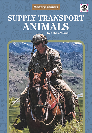 This book introduces readers to the elephants, camels, mules, and other animals that have helped militaries carry essential supplies such as weapons, food, and first aid kits. Features include a table of contents, fun facts, infographics, Making Connections questions, a glossary, and an index. QR Codes in the book give readers access to book-specific resources to further their learning. Aligned to Common Core standards & correlated to state standards.