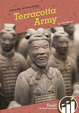 This title takes readers to China to discover the Terracotta Army made up of thousands of solider, chariot, and horse sculptures. Fascinating and historical images, maps, and more facts complete this title. This series is at a Level 3 and is specifically written for transitional readers. Aligned to Common Core standards & correlated to state standards.
