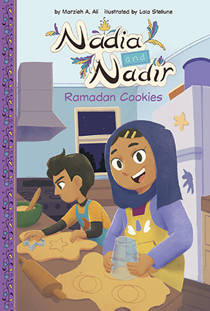 To celebrate the beginning of Ramadan, Nadia and Nadir make cookies with their parents. Nadia must get creative when they realize their crescent moon cookie cutter is missing. Aligned to Common Core Standards and correlated to state standards.