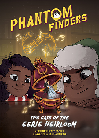 An old, silent music box has strangely begun to play its tune, and when Anya Ivanovich asks for the Phantom Finders’ help, Abby and Theo follow the trail of clues to Murky Creek’s once-ornate theater, the Kirby Center. Aligned to Common Core Standards and correlated to state standards.