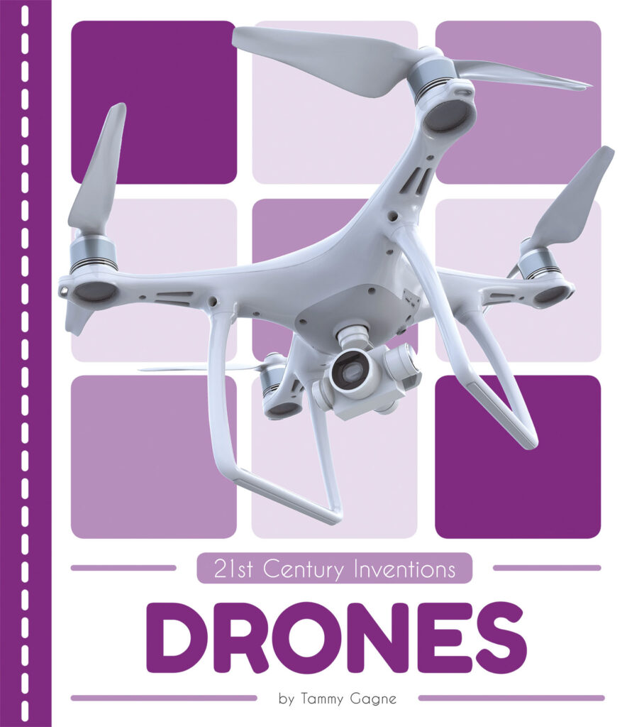 This book introduces readers to the developing technology of drones, including a look at the technology’s future. Vivid photographs and easy-to-read text aid comprehension for early readers. Features include a table of contents, an infographic, fun facts, Making Connections questions, a glossary, and an index. QR Codes in the book give readers access to book-specific resources to further their learning.