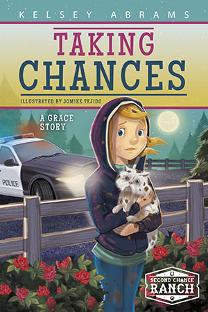 Grace has always rushed headlong into things—often landing her in trouble. Her elderly neighbor (and close friend), Miz Ida, reminds her to think before she acts. Grace tries to be thoughtful and responsible when helping with Miz Ida’s prize-winning cat, Chances, but it isn’t easy. Can Grace slow down enough to keep the people (and animals) she cares for safe? Or are there times when taking chances can be a good thing?

At Second Chance Ranch, the Ramirez family works to find homes for all kinds of animals on their 200-acre ranch in Texas. Sisters Natalie (12), Abby (10), and twins Emily and Grace (9) all do their part to give each animal the second chance it deserves.