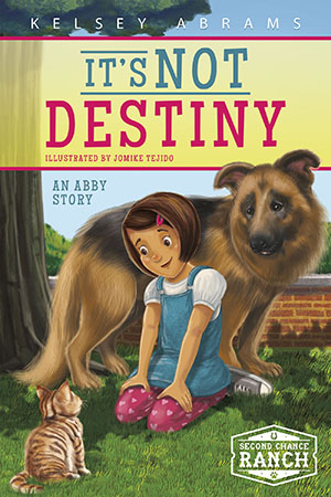Dog-crazy Abby has her hands full when an anxious German shepherd, Destiny, shows up at the Ranch. While Abby helps Destiny learn to trust people again, Abby has to learn to overcome old habits of her own. She’s on the autism spectrum and has always hated swimming at the beach. Can Abby use the skills she used on Destiny to overcome her fear of the ocean in time for the Ramirez family beach trip?

At Second Chance Ranch, the Ramirez family works to find homes for all kinds of animals on their 200-acre ranch in Texas. Sisters Natalie (12), Abby (10), and twins Emily and Grace (9) all do their part to give each animal the second chance it deserves.