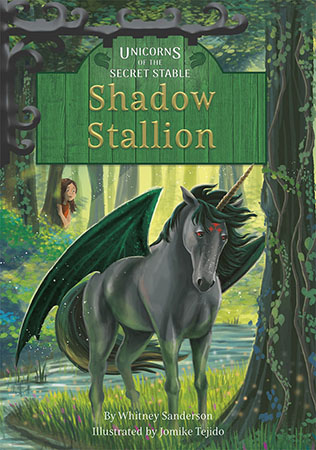 At the Symbol Ceremony, unicorn foals get their symbols. Iris and Ruby perform the ceremony under the full moon for Starsong and Heart’s Mirror. Afterward, Iris discovers a new unicorn is watching them: a unicorn with the marks of a dragon. According to legend, a unicorn born under the Dragon Moon will be cast out from the herd. But does Ember Shadow need to be an outcast? Can Iris help the other unicorns welcome him into the herd?

There are unicorns behind Magic Moon Stable, but no one knows they exist except Iris and Ruby. As Unicorn Guardians, the two girls must protect the unicorns to keep them safe from the outside world.