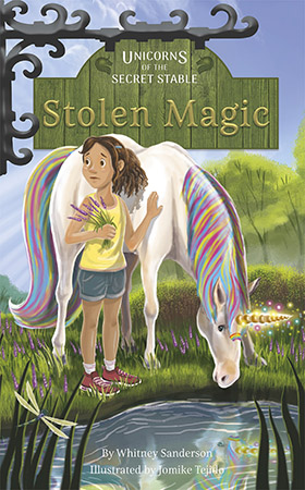 Sometimes Iris wishes her mom and aunt still remembered that there are unicorns behind Magic Moon Stables. But the women don’t know—or rather, don’t remember—that unicorns exist. So why does their childhood friend Annie know about the unicorns? Not only does Annie know, but she also wants to use Rainbow Mist’s magic . . . and maybe the rest of the herd’s. Can Iris and Ruby protect the unicorn magic before it’s gone forever?

There are unicorns behind Magic Moon Stable, but no one knows they exist except Iris and Ruby. As Unicorn Guardians, the two girls must protect the unicorns to keep them safe from the outside world.