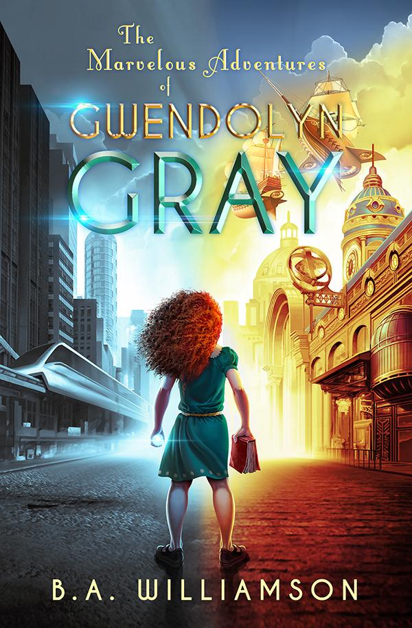 Gwendolyn Gray faces an overwhelming battle every day: keeping her imagination under control. It’s a struggle for a dreamer like Gwendolyn, in a city of identical gray skyscrapers, clouds that never clear, and grown-ups who never understand.

But when her daydreams come alive and run amok in The City, the struggle to control them becomes as real as the furry creatures infesting her bedroom. Worse yet, she’s drawn the attention of the Faceless Gentlemen, who want to preserve order in The City by erasing Gwendolyn and her troublesome creations.

With the help of two explorers from another world, Gwendolyn escapes and finds herself in a land of clockwork inventions and colorful creations. Now Gwendolyn must harness her powers and, with a gang of airship pirates, stop the Faceless Gentlemen from destroying the new world she loves and the home that never wanted her—before every world becomes gray and dull.
