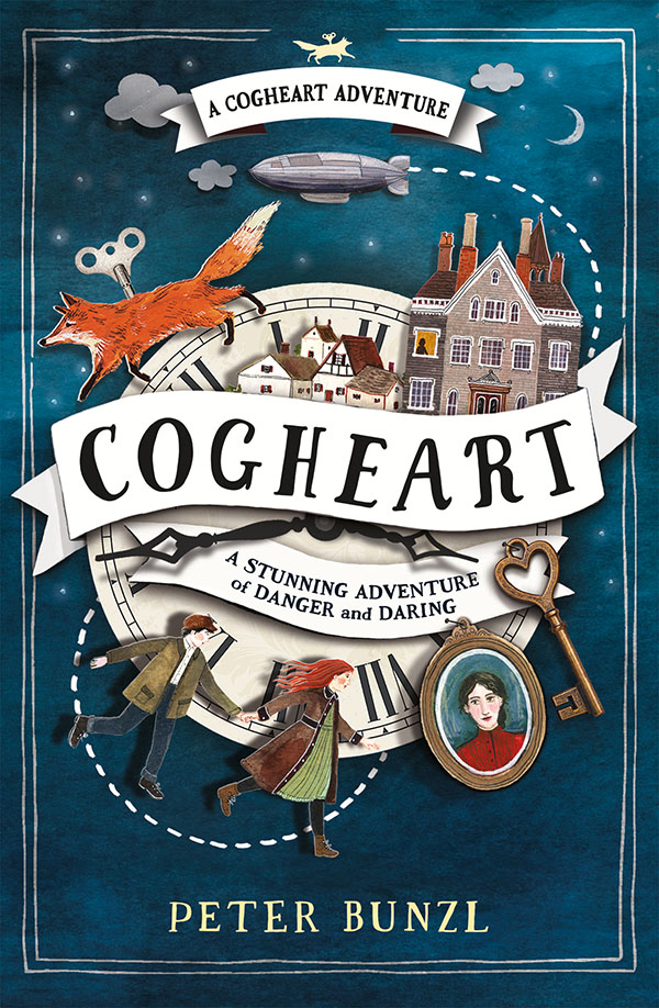 When her father goes missing, thirteen-year-old Lily Hartman must team up with a clockmaker's son, Robert, and her mechanimal fox, Malkin, to solve the mystery of her father's disappearance and his world-changing invention, a perpetual motion machine called the Cogheart.