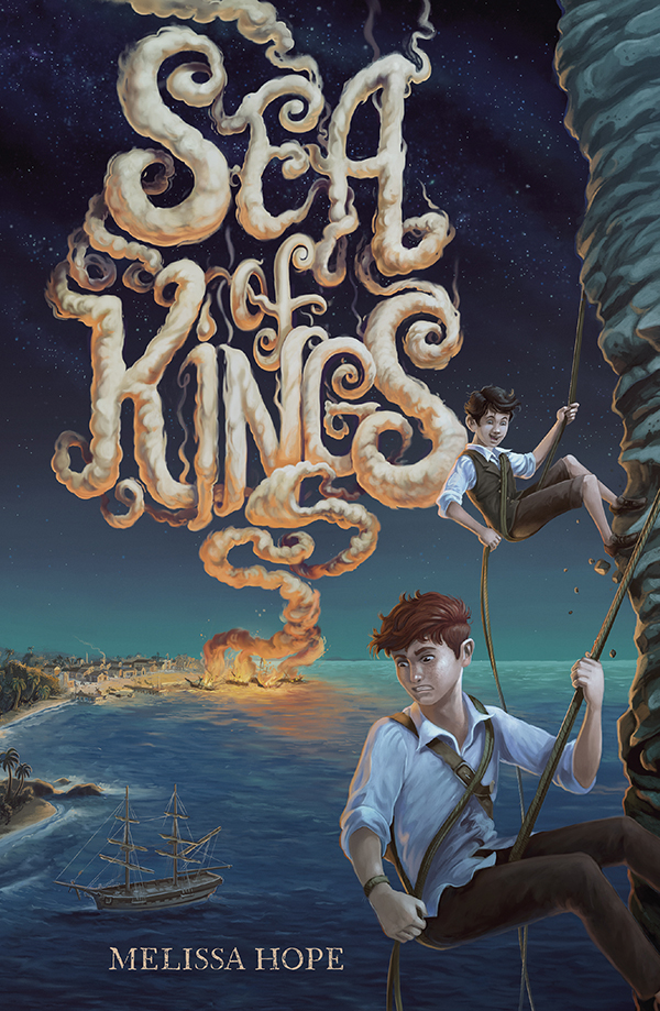 Thirteen-year-old Prince Noa has hated the ocean since the day it caused his mother’s death. But staying away from the sea isn't easy on his tropical island home, where he's stuck trying to keep up with his dim-witted and overconfident younger brother Dagan—the brawn to Noa’s brains.

When a vengeful pirate lays siege to their home, Noa and Dagan narrowly escape with their lives. Armed with a stolen ship, a haphazardly assembled crew, and a magical map that makes as much sense as slugs in a salt bath, the brothers set sail for the realm’s other kingdoms in search of help.

But navigating the sea proves deadlier than Noa’s worst fears. To free his home, Noa must solve the map’s confusing charts and confront the legendary one-eyed pirate before an evil force spreads across the realm and destroys the very people Noa means to protect.