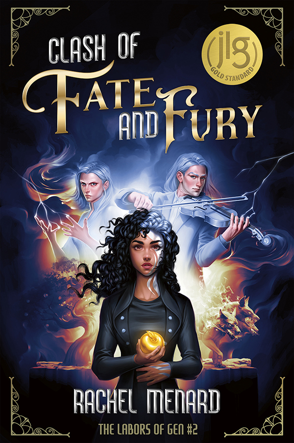 Seventeen-year-old Gen may have rescued her beloved father from prison, but she hasn’t saved him yet. If she fails her end of a bargain with the Olympian Empresses, they will send him right back to his cell. To keep the Empresses happy, Gen must bring them the legendary golden apples of Hesperides and the monstrous Cerberus. But both are rumored to be in the neighboring Elysium Empire, which has a long history of war with Olympia. Making matters worse, Gen’s former enemy and newly designated heir to the isle of Arcadia Castor invites herself on the journey, hoping a golden apple could end Arcadia’s reliance on Illumium for storm vials. And Castor’s twin brother, Gen’s StormMaker boyfriend Pollux, has been pulling away from Gen due to troubles stemming from her mind magic.
 
With Castor’s pirate-thief girlfriend and Pollux’s servant companion in tow, the unlikely team embarks on its voyage. But war is only an insult away in Elysium, and more than the Emperor has their eyes on Gen’s mission. The quest has caught the attention of one of Elysium’s Oracles, and trouble is sure to brew with Prophecy on the rise.