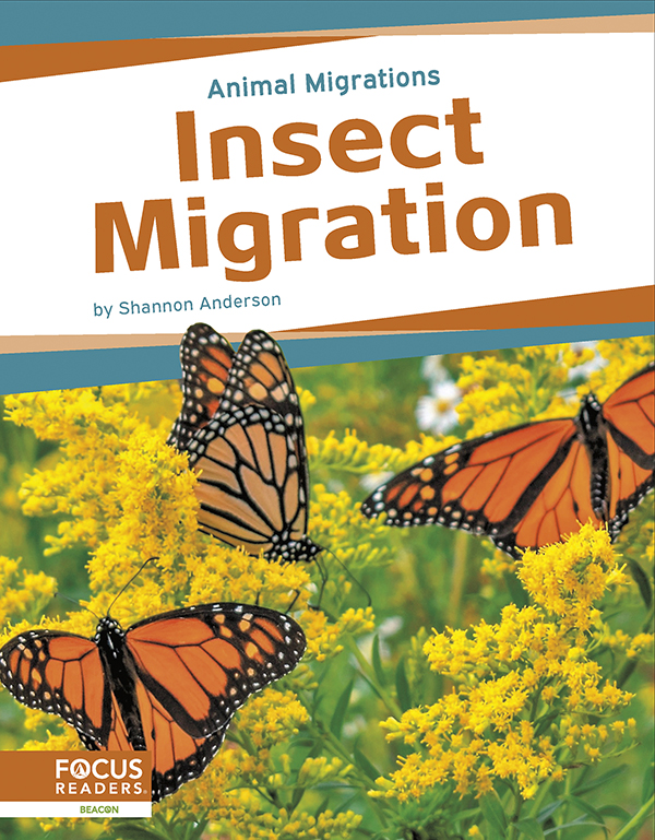 This book offers young readers an exciting look at insect migration, focusing on the reasons these insects make their journeys and the places they travel to. The book also includes an 