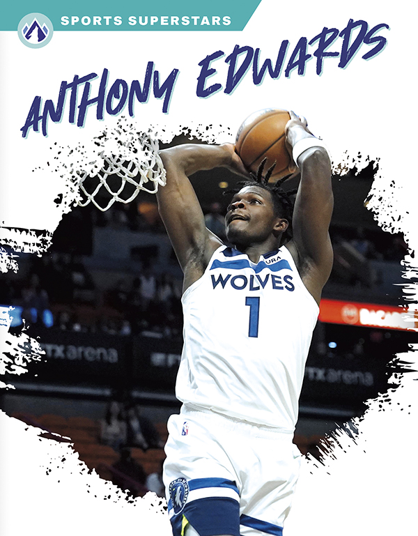 This exciting book provides an overview of the life and career of basketball star Anthony Edwards. Short paragraphs of easy-to-read text and plenty of colorful photos make reading simple and exciting. The book also includes a table of contents, fun facts, sidebars, comprehension questions, a glossary, an index, and a list of resources for further reading. Apex books have low reading levels (grades 2-3) but are designed for older students, with interest levels of grades 3-7.