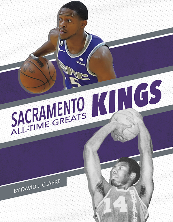 Get to know the greatest players in the history of the Sacramento Kings, from the legends of the past to today’s biggest superstars. This action-packed book also includes a timeline, team facts, additional resources links, a glossary, and an index. This Press Box Books title is aligned to a reading level of grade 3 and an interest level of grades 2-4.