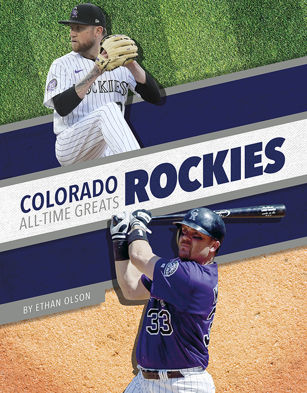 Get to know the greatest players in the history of the Colorado Rockies, from the legends of the past to today’s biggest superstars. This action-packed book also includes a timeline, team facts, additional resources links, a glossary, and an index. This Press Box Books title is aligned to a reading level of grade 3 and an interest level of grades 2-4.