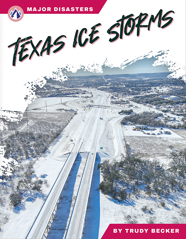 This book describes the causes and aftermath of the ice storms that caused massive damage in Texas. Short paragraphs of easy-to-read text and plenty of colorful photos help readers stay engaged and supported. The book also includes a table of contents, fast facts, sidebars, comprehension questions, a glossary, an index, and a list of resources for further reading. Apex books have low reading levels (grades 2-3) but are designed for older students, with interest levels of grades 3-7.