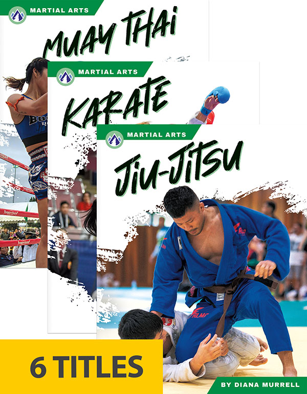 For hundreds of years, martial arts have offered people exciting ways to fight, compete, and build skills. This series highlights six popular styles of martial arts, tracing each one from its historical origins to the ways it is practiced today. Each book pairs short paragraphs of easy-to-read-text with plentiful photos and includes a table of contents, fun facts, sidebars, comprehension questions, a glossary, an index, and a list of resources for further reading. Apex books have low reading levels (grades 2–3) but are designed for older students, with interest levels of grades 3–7.