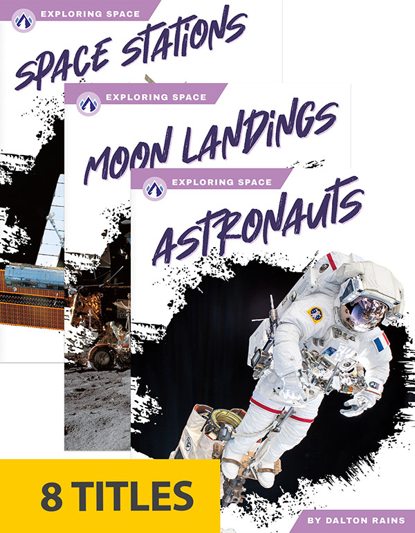 From landing on the Moon to discovering distant stars, the study of space is always expanding. This series highlights eight ways humans explore space, explaining each topic’s essential history and recent developments. Each book pairs short paragraphs of easy-to-read-text with plenty of colorful photos to make reading engaging and accessible. Apex books have low reading levels (grades 2–3) but are designed for older students, with interest levels of grades 3–7.