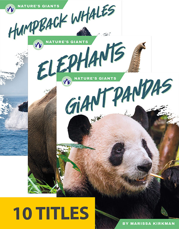 Earth is home to all kinds of enormous animals. This series explores 10 of the world's biggest creatures, describing their life cycles, habitats, and how they survive in the wild. Each book pairs short paragraphs of easy-to-read-text with plentiful photos and includes a table of contents, fun facts, sidebars, comprehension questions, a glossary, an index, and a list of resources for further reading. Apex books have low reading levels (grades 2–3) but are designed for older students, with interest levels of grades 3–7.