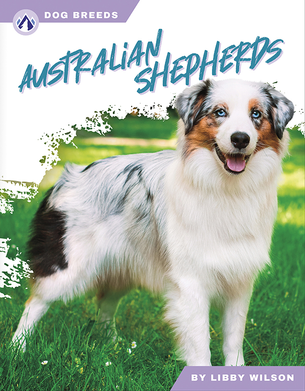This accessible book explores the history and famous traits of Australian shepherds. Short paragraphs of easy-to-read text are paired with plenty of colorful photos to make reading engaging and accessible. The book also includes a table of contents, fun facts, sidebars, comprehension questions, a glossary, an index, and a list of resources for further reading. Apex books have low reading levels (grades 2-3) but are designed for older students, with interest levels of grades 3-7.