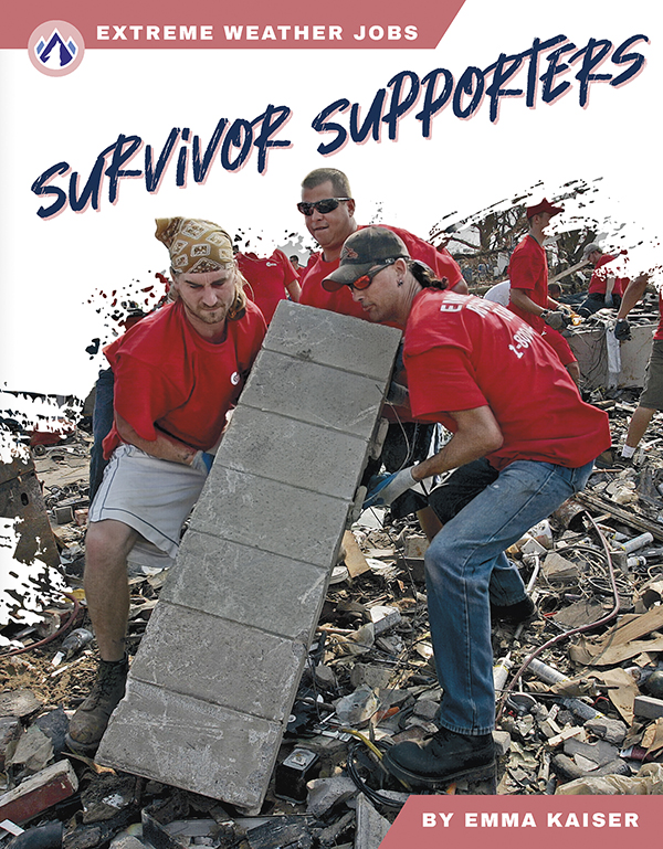 This book's easy-to-read text explains the tasks and training involved in helping people after disasters, as well as the dangers this job involves. Short paragraphs and plenty of colorful photos make reading engaging and accessible. The book also includes a table of contents, fast facts, sidebars, comprehension questions, a glossary, an index, and a list of resources for further reading. Apex books have low reading levels (grades 2-3) but are designed for older students, with interest levels of grades 3-7.