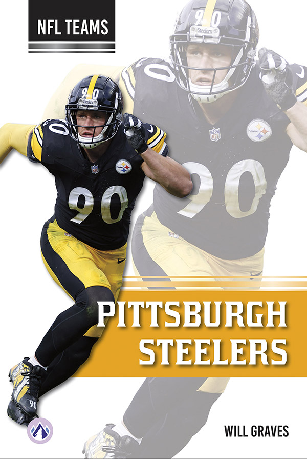 This book offers an exciting look at the Pittsburgh Steelers, from the legends of the past to the superstars of today. Short paragraphs provide easy-to-read text, while vivid photographs make the book engaging and accessible. The book also includes informative sidebars, a list of team records, a timeline, comprehension questions, a glossary, an index, and a list of resources for further reading. This book is part of the Apex Varsity imprint, which has a reading level of grade 3. However, the imprint is specifically designed for older readers, with interest levels of grades 3–9.