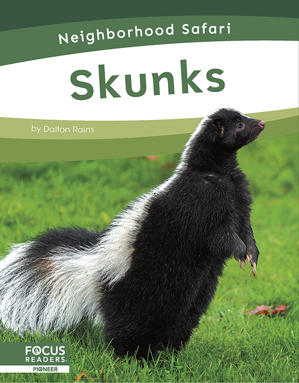 This informative book describes the habitats, life cycle, and adaptations of skunks. This book also features an 