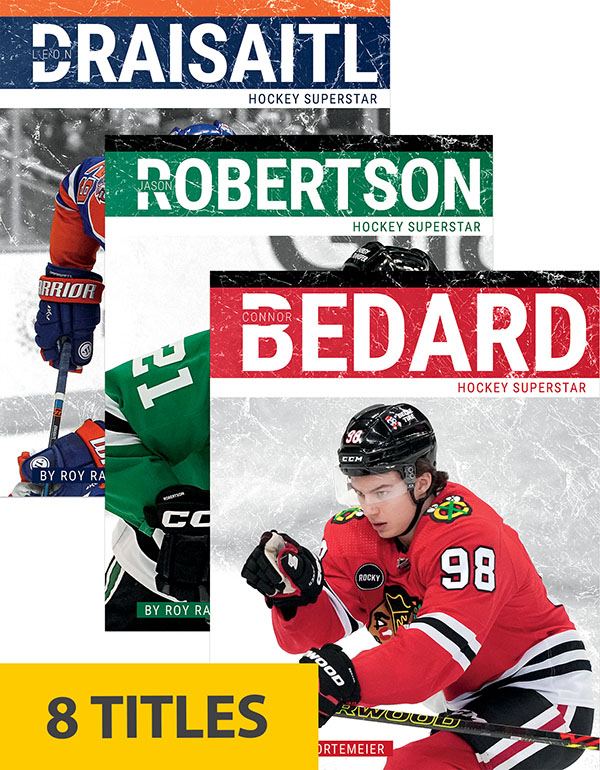 This series looks at eight electric athletes who are taking the NHL by storm. All of these players have a different origin story that has led them to their success in the NHL, and this series shows how they became some of the league's biggest stars. Each book features a table of contents, a map of where each athlete's biggest accomplishments took place, a list of each athlete's accolades, additional resource links, a glossary, and an index. This Press Box Books title is aligned to a reading level of grades 3-4 and an interest level of grades 3-7.
