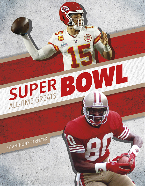 Get to know the greatest players in the history of the Super Bowl, from the legends of the past to today’s biggest superstars. This action-packed book also includes a timeline, Super Bowl facts, additional resources links, a glossary, and an index. This Press Box Books title is aligned to a reading level of grade 3 and an interest level of grades 2-4.