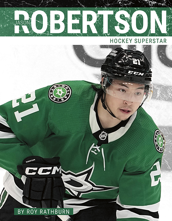 This book dives deep into the life and career of Dallas Stars superstar Jason Robertson. The book also includes a table of contents, a map of where Robertson's biggest accomplishments took place, a list of Robertson's accolades, additional resource links, a glossary, and an index. This Press Box Books title is aligned to a reading level of grades 3-4 and an interest level of grades 3-7.